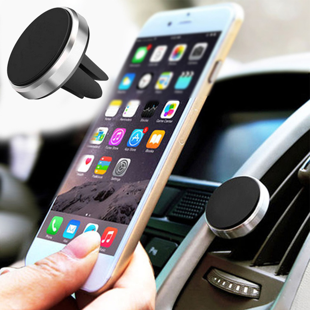 Venta caliente transfronteriza aplicable a todos los modelos de teléfonos móviles 360 ° rotating car Magnetic mobile phone holder entrega de una sola pieza