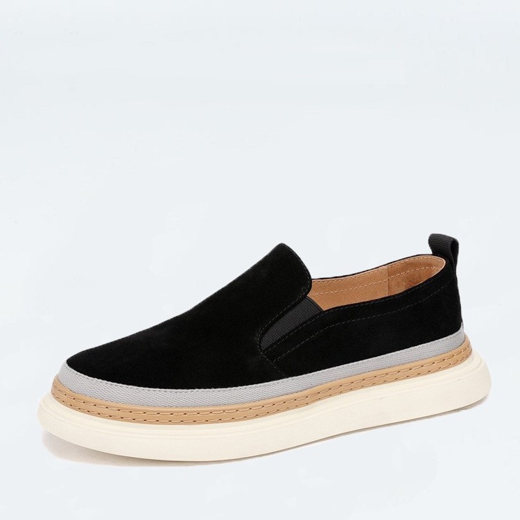 Herr casual skor i äkta läder med tjock sula som andas_voghion.com