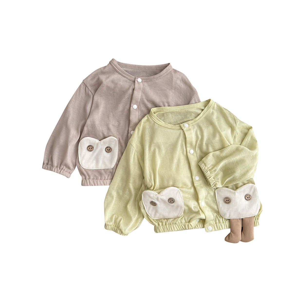 Traje de estilo occidental de la pequeña luna de Youhe, verano para bebés, nuevo estilo, traje de niño, mampara de dibujos animados, traje de dos piezas