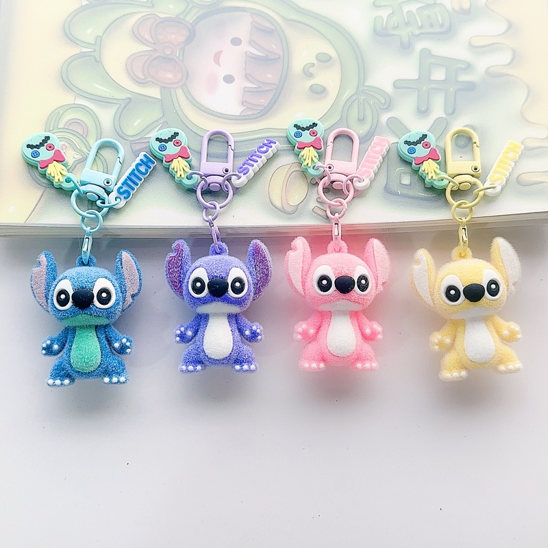 Aliexpress Cross-Border Hot-Selling New Product Stitch Pvc Plush Doll Backpack Keychain Pendant