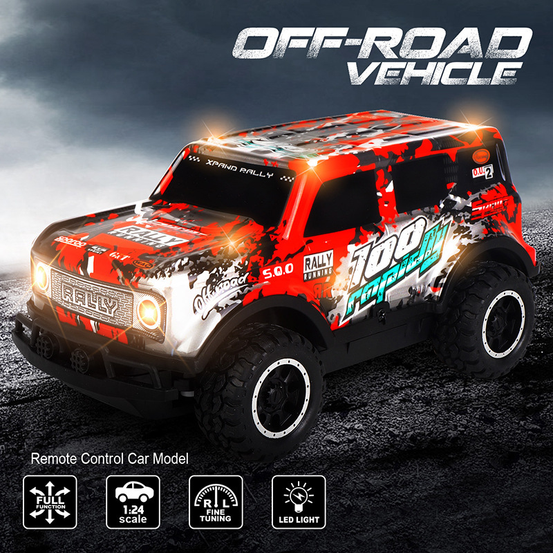 1:24 Small Scale Off-Road Cross-Border Remote Control Car with Light, Export Without Electricity, Kidsren's Toy Remote Control Car, Off-Road 1:24 Small Scale Off-Road Cross-Border Remote Control Car with Light, Export Without Electricity, Kidsren's Toy Remote Control Car, Off-Road