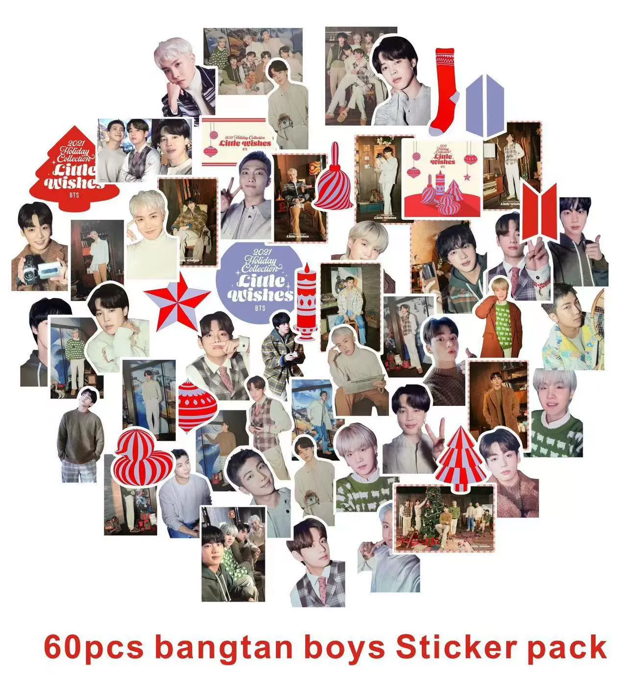 Sticker Pack (DECOKIT) K-pop‑inspired Sheet Set, Assorted Designs, 78–106 pcs
