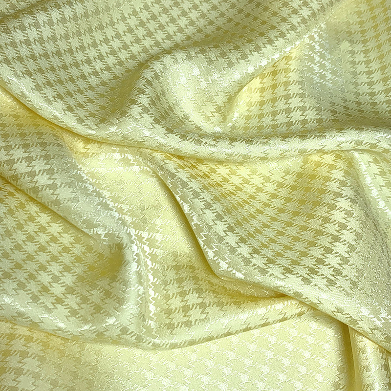 Mil pajaros de seda seda seda de alta calidad tela jacquard satén brillante vestido vestido casual chino cheongsam tela