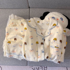云朵棉睡衣女长袖长裤卡通可爱甜美超柔软可外穿女家居服套装