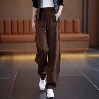 梧桐裤高腰阔腿裤女2026新款春秋冬香蕉裤加绒卫裤休闲运动镰刀裤