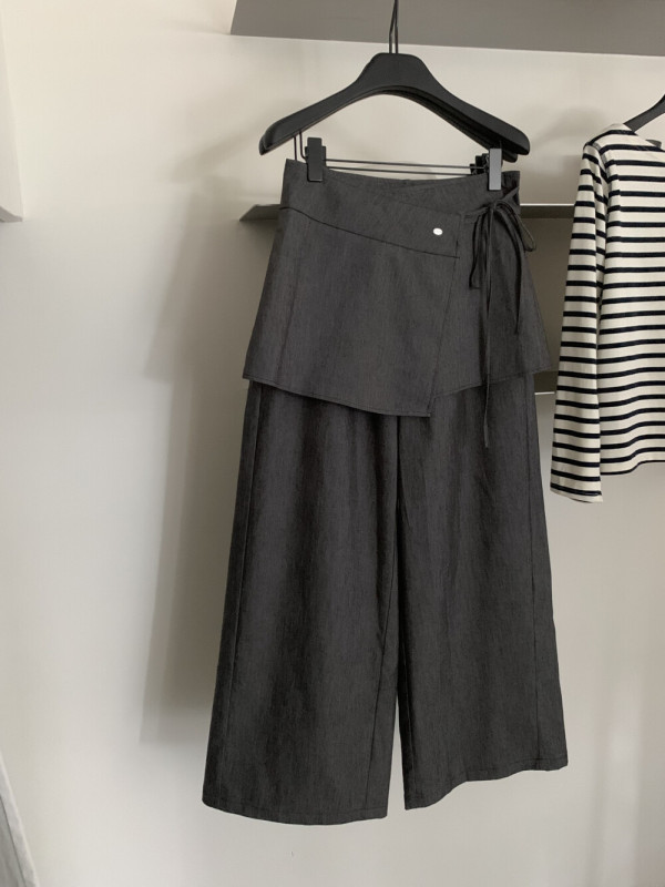 【MISS密思家正品店】休闲百搭阔腿牛仔裤休闲裤女装(配屁帘)W679|undefined