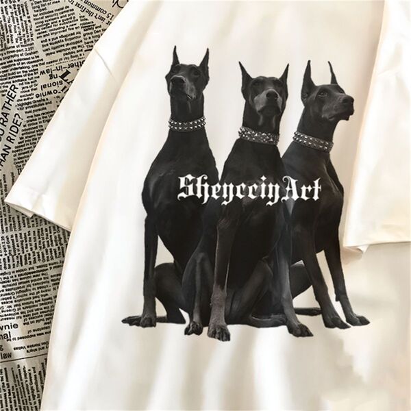 Retro summer brand trend cotton short sleeve T-shirt