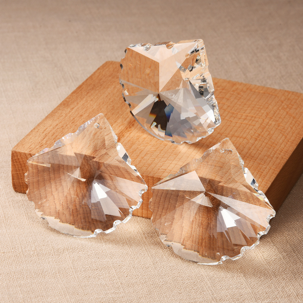 Crystal lighting accessories scallop fan -shaped glass fantasy diy…