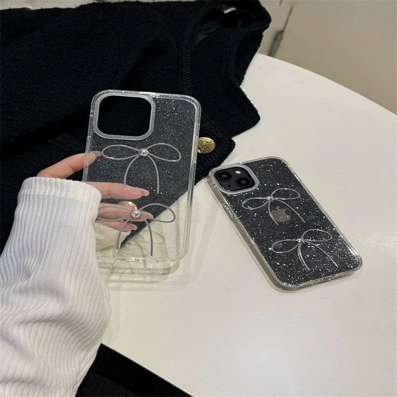 Apple, iPhone14, iPhone13 Pro с лентой/бантом, совместимый чехол, 14promax, 13, защита от падений