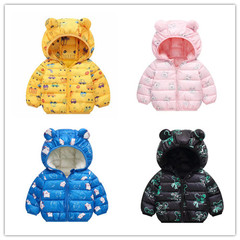 Foreign trade children's clothing 2023 new style boys and girls infant autumn and winter clothing cotton clothing children's down cotton clothing baby plus velvet cotton jacket