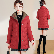 新款大码棉服外套2025冬季时尚棉袄显瘦妈妈保暖棉衣
