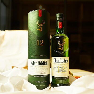 Виски Glenfiddich 12-летний односолодовый Glenfiddich British Шотландское импортное вино 700мл