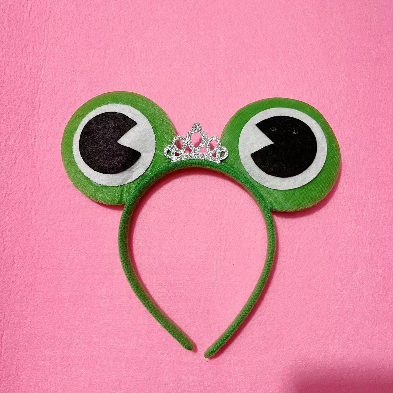 Diadema de rana para niños, accesorio para actuaciones escolares/padres-hijos, para el Día del Niño