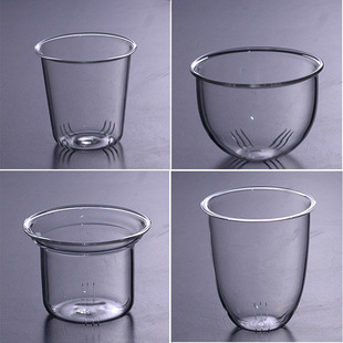 High Borosilicate Glass Liner Transparent Tea Strainer Teapot Liner Cup Tea Strainer Tea Brewing Liner Filter