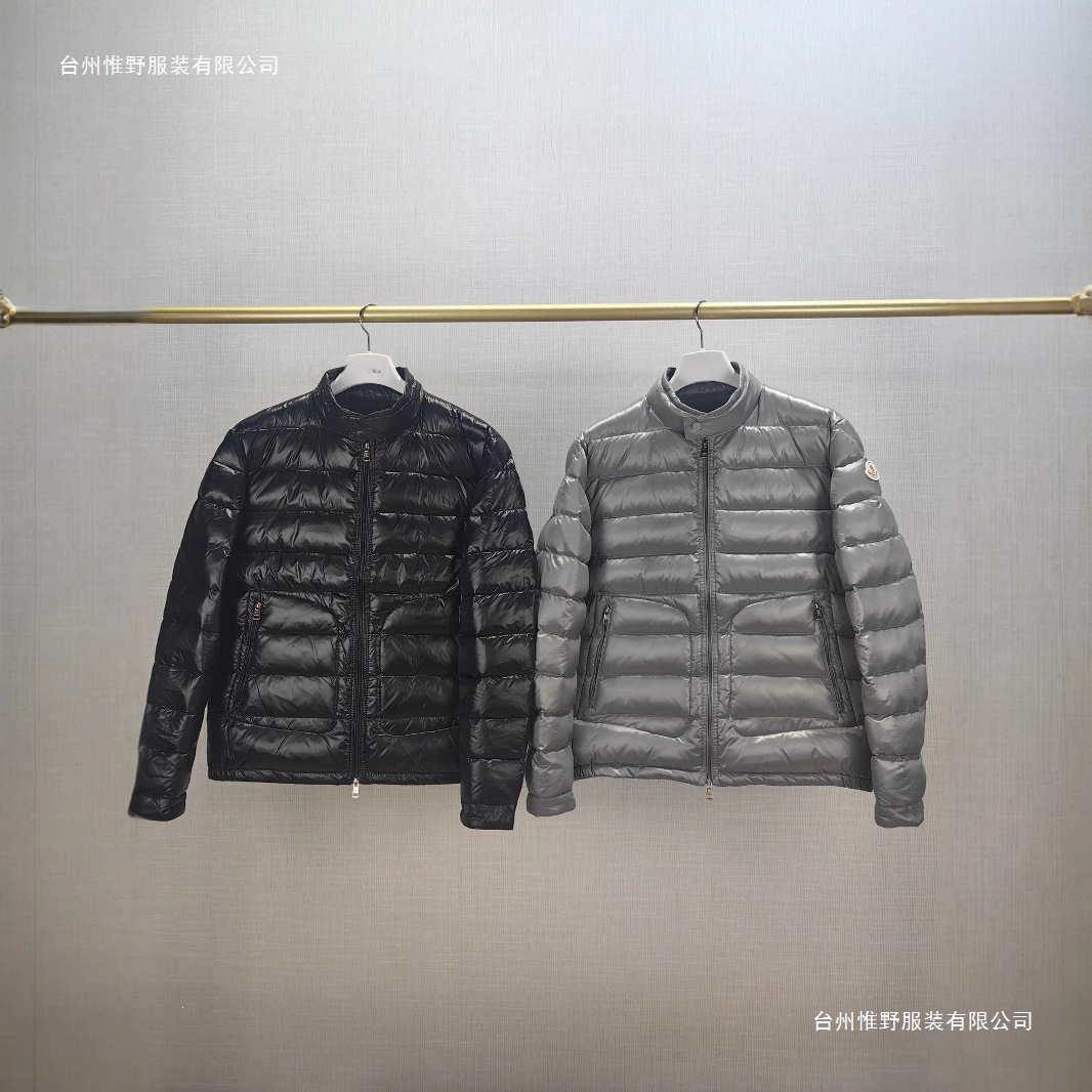跨境新品蒙家羽绒服高版本现货2025新款M家羽绒外套白鸭绒轻薄款