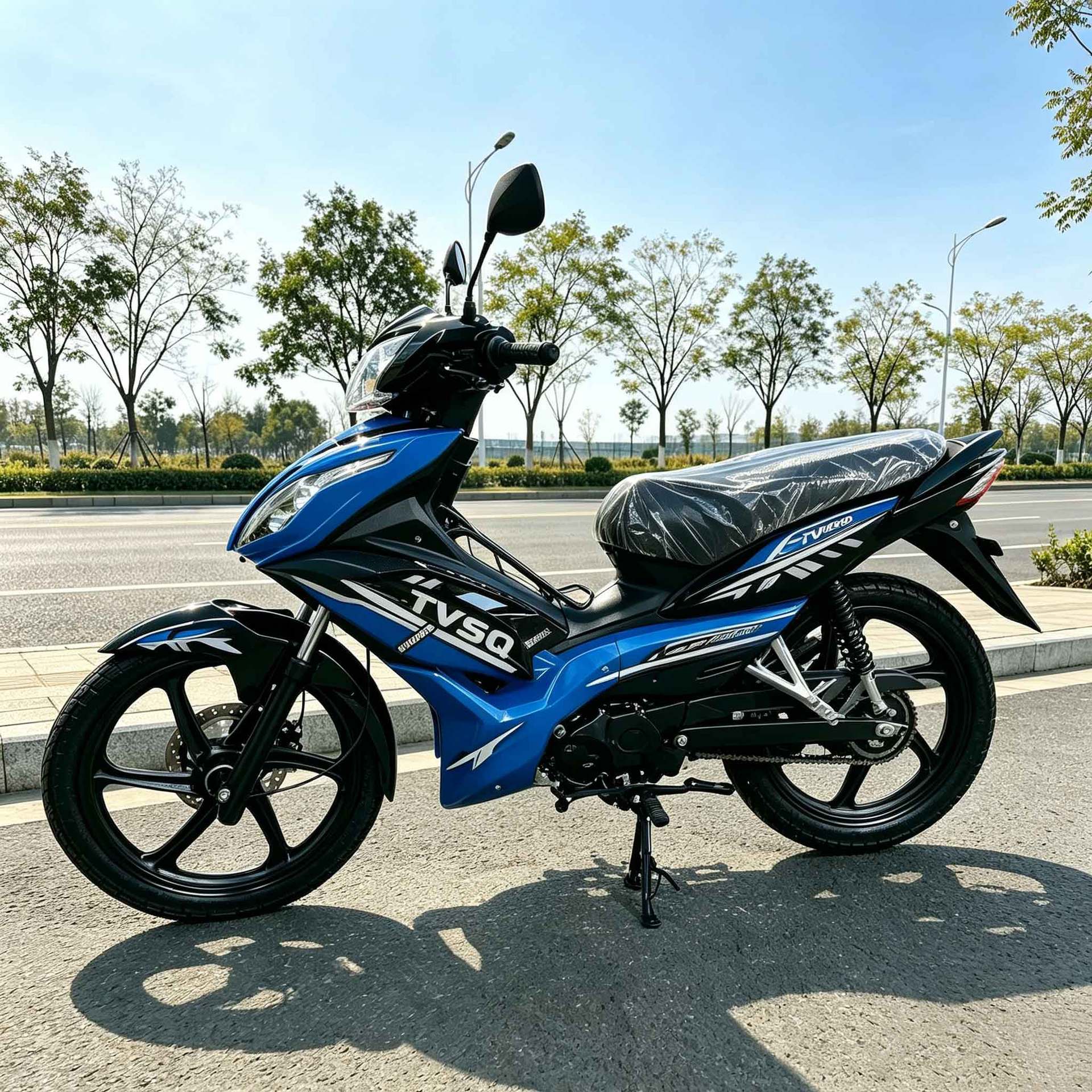 Specialized for Foreign Trade, the Curved Beam Motorcycle Is Powerful, Low on Fuel Consumption, and Suitable for Complex Road Conditions. It Is a Durable and Resilient Model for African Commuting