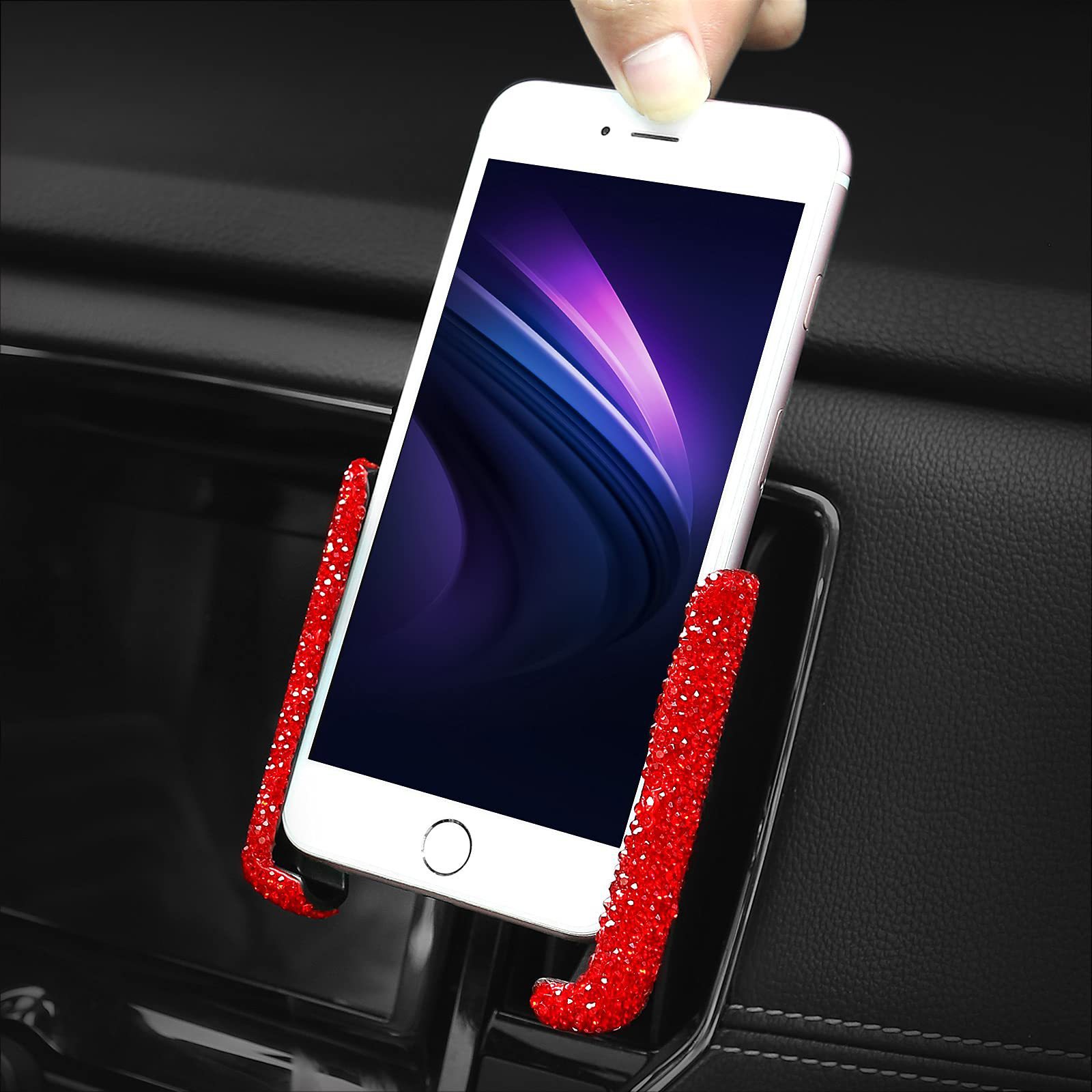 Rhinestone Car Phone Holder Air Vent Mount