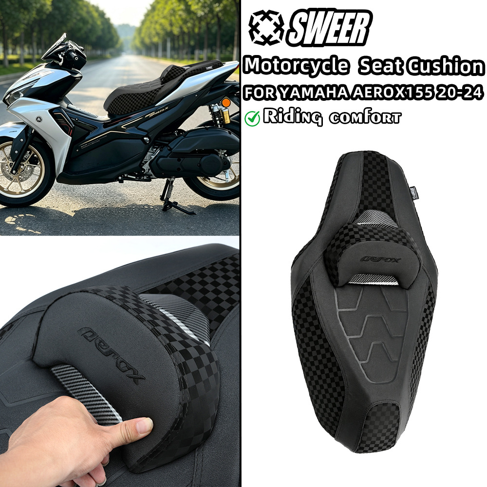 Suitable for 20-24 Yamaha AEROX155 motorcycle modification accessories, seat cushion with backrest seat assembly