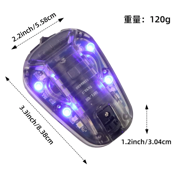 Black base blue light