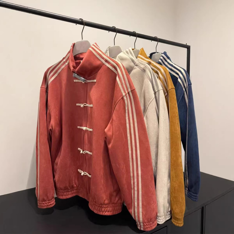 2026 Spring and Autumn Cross-Border Hot-Selling National Trend New Chinese Style Stand Collar Jacket for Men and Women Fashionable Year of the Horse Buttoned Tang Suit Coat 2026 Spring and Autumn Cross-Border Hot-Selling National Trend New Chinese Style Stand Collar Jacket for Men and Women Fashionable Year of the Horse Buttoned Tang Suit Coat
