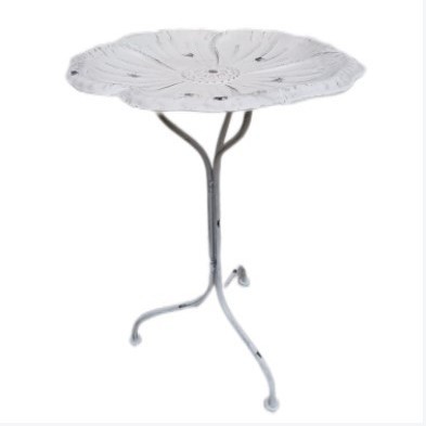 연잎 삼각대 꽃 스탠드 화이트 오래된