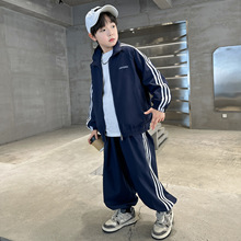 儿童秋装男童运动套装春秋季2025新款中大童小学生校服运动会衣服