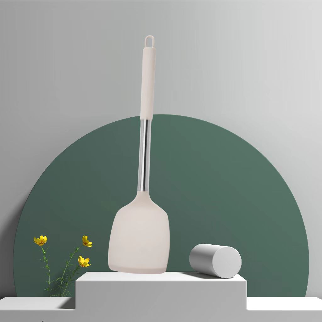 카키색 실리콘 손잡이 스틸 파이프(촘촘한 삽) 1