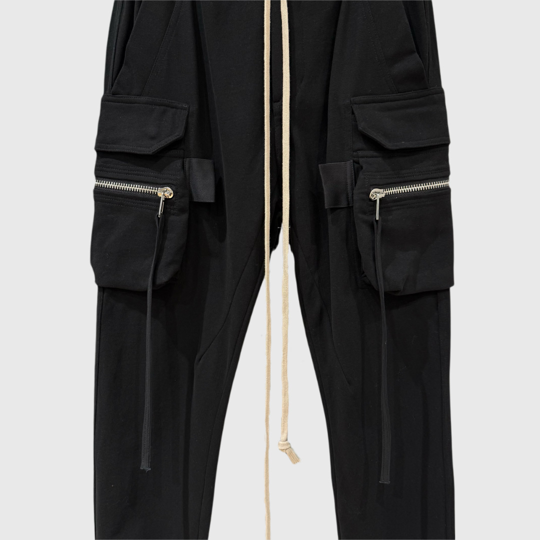 SUBHUMAN メンズ丨新作ビッグポケット巾着カジュアルパンツメンズ四季ハーレムパンツスリムファッショントレンド