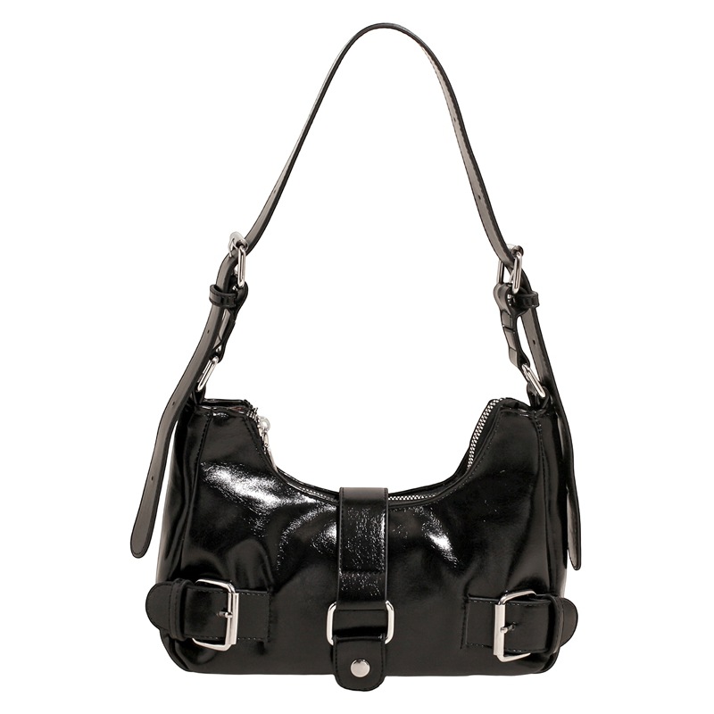 Bolso retro estilo de Hong Kong 2025 verano nuevo bolso femenino de alta calidad textura bolso de hombro moda estilo motocicleta bolso de mensajero