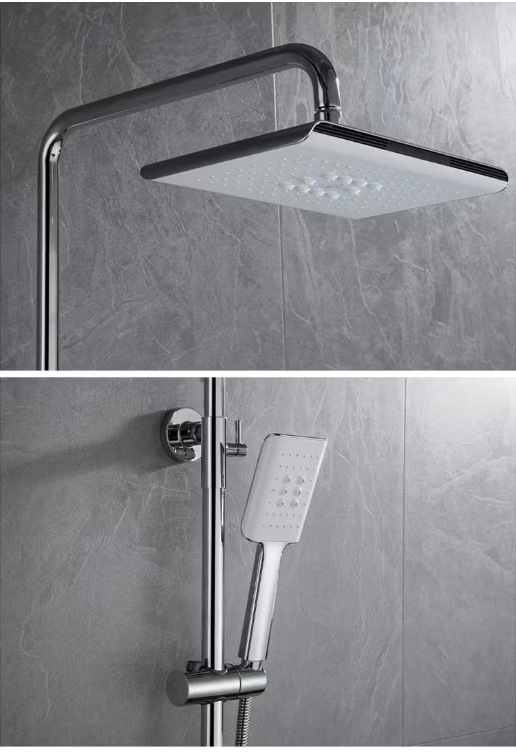 Brass piano three-position shower head set, black shower head set undefined