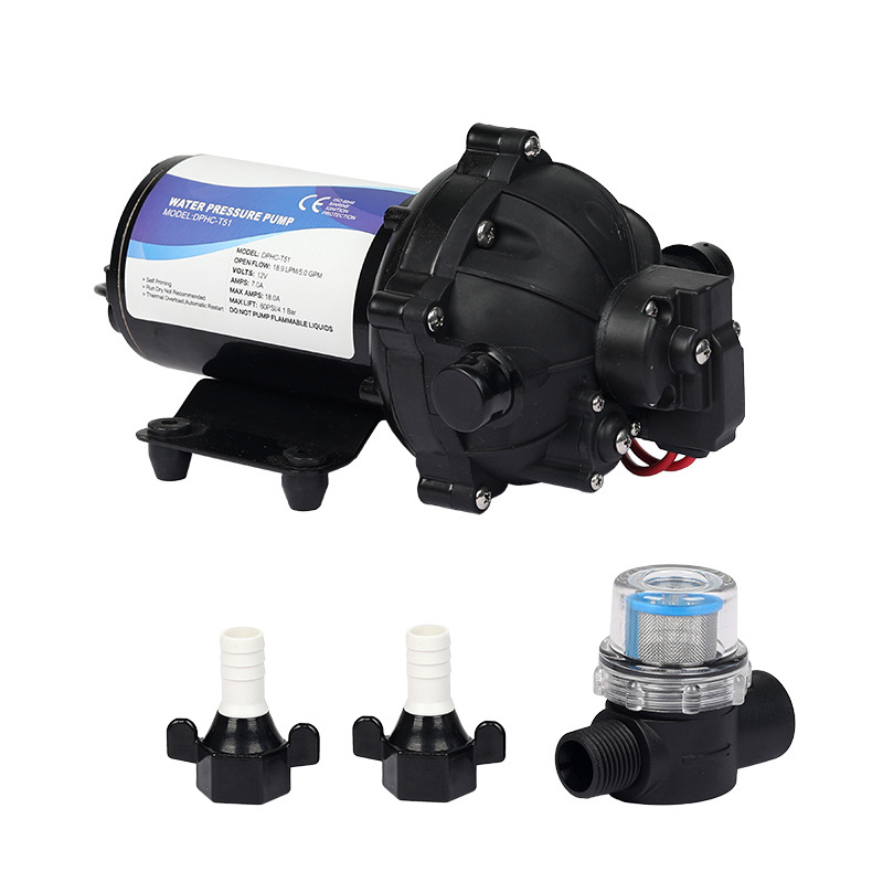 Bomba de diafragma industrial para RV pulverización 220V bomba de refuerzo bomba de autoaspiración agrícola miniatura de alta elevación tipo recíproco