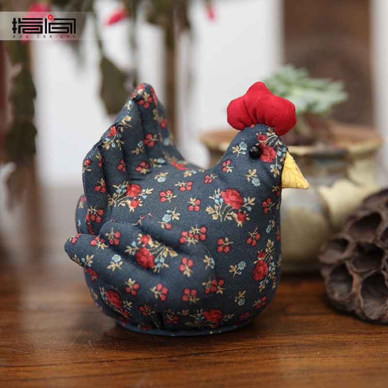 Patchwork DIY bordado material hecho a mano paquete impreso tela de algodón principiante almacenamiento cesta patchwork muñeca pollo