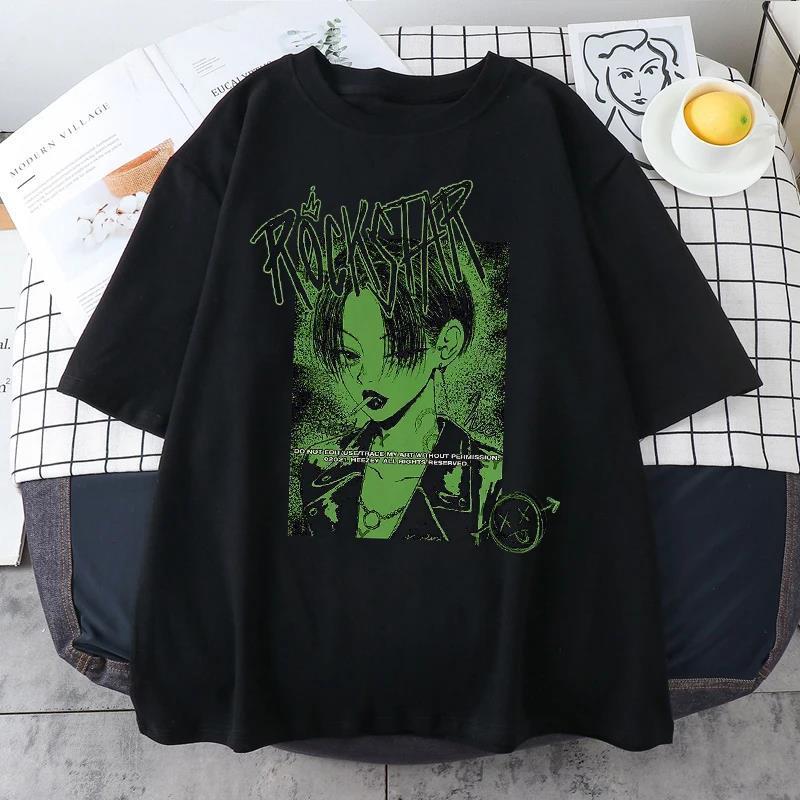 ヴィンテージ ゴシック レディース Tシャツ メンズ プリント 半袖 オーバー|undefined