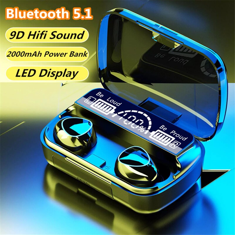 Cross-border M10/F9 new wireless binaural bluetooth headset TWS mini sports touch digital LED power display Cross-border M10/F9 new wireless binaural bluetooth headset TWS mini sports touch digital LED power display