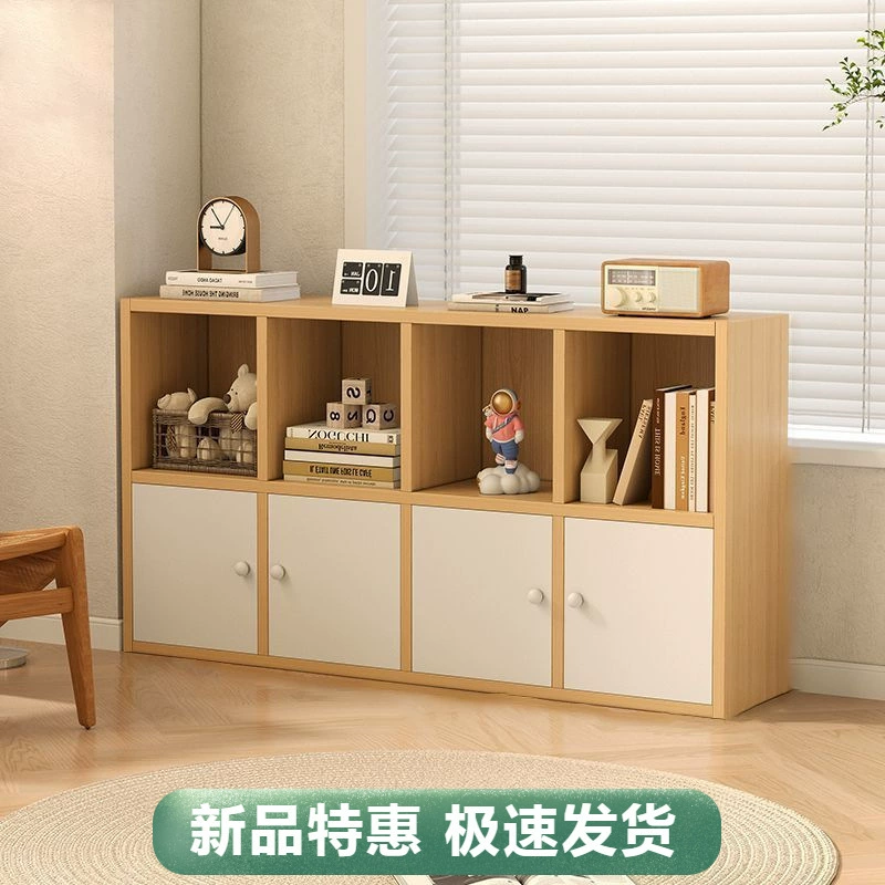 Книжная полка для шкафа с восемью сетками, напольная полка для хранения, классный студенческий шкаф для хранения, комбинированные сетки, шкаф для хранения, книжный шкаф с дверью шкафа