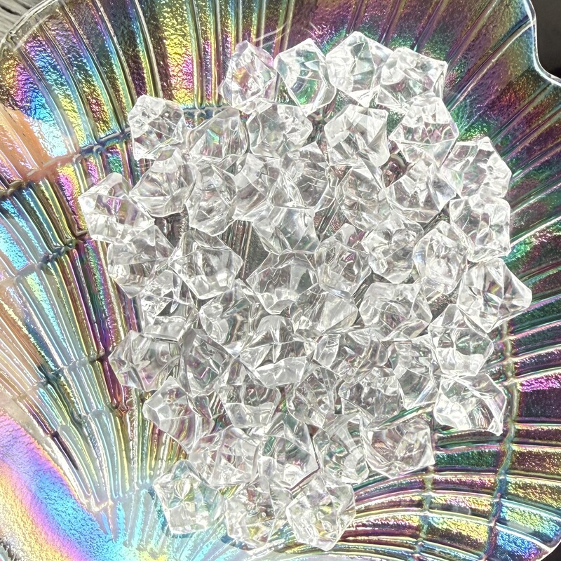Acrylic Simulated Ice Cubes, Transparent Plastic Crushed Ice, DIY Jewelry Accessories, Decorative Props, Crystal Stones, Kidsren's Gems