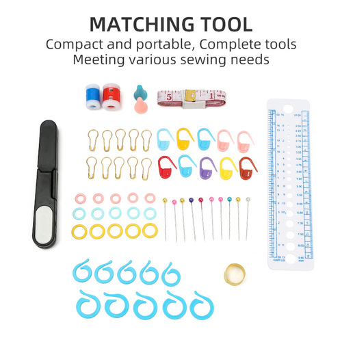 New metal crochet set of 22 single-head color oxidized crochet pins handmade diy sewing and knitting tools