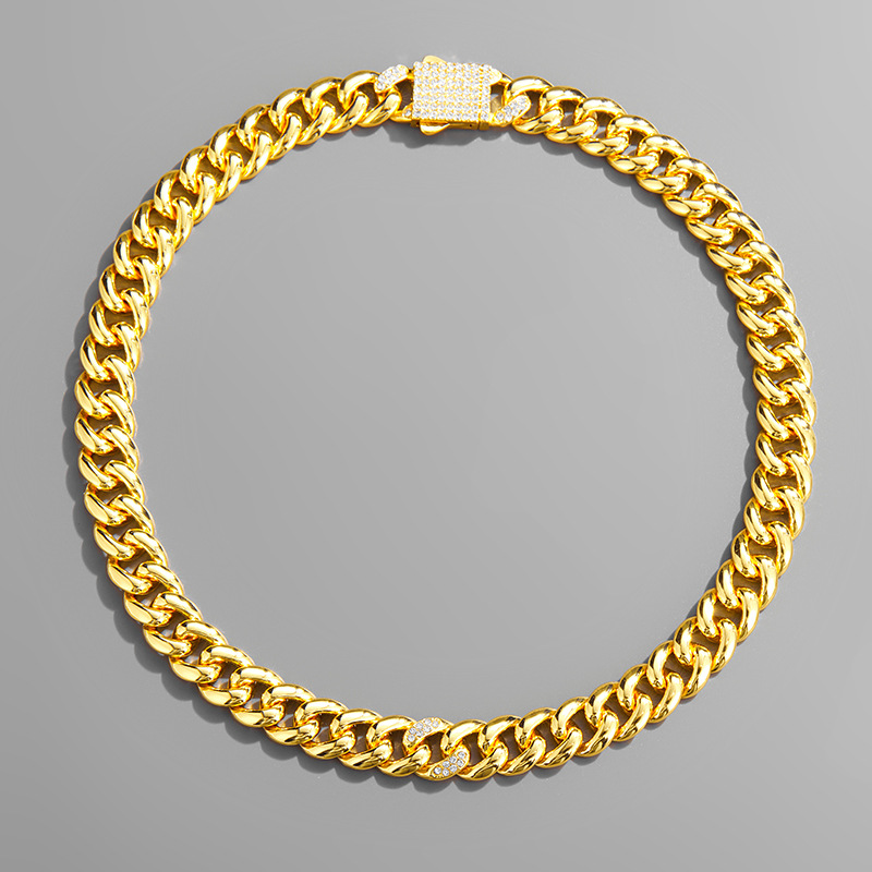 Cuban Chain Necklace For Men - Personalized Punk Hip Hop Style_voghion.com