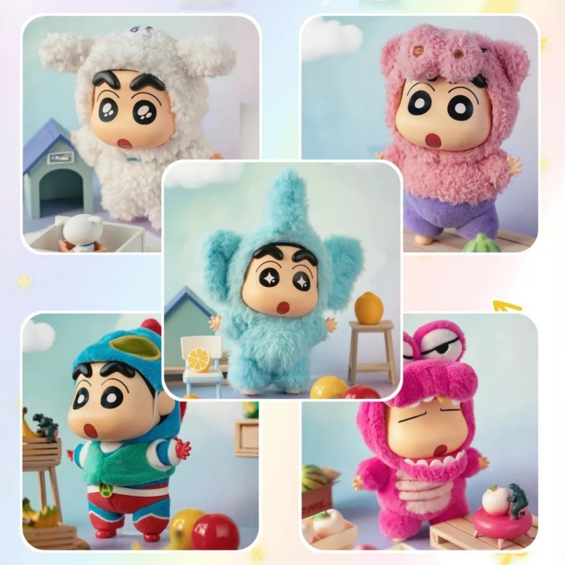 TOPTOY クレヨンしんちゃんブラインドボックスドレスアップパーティービニールぬいぐるみかわいいハンドフィギュア女性ギフトおもちゃの装飾品|undefined