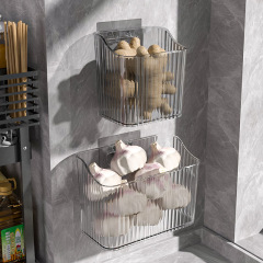 Kitchen ginger garlic onion storage basket shelf bathroom hanging basket hanging basket plastic storage basket storage box