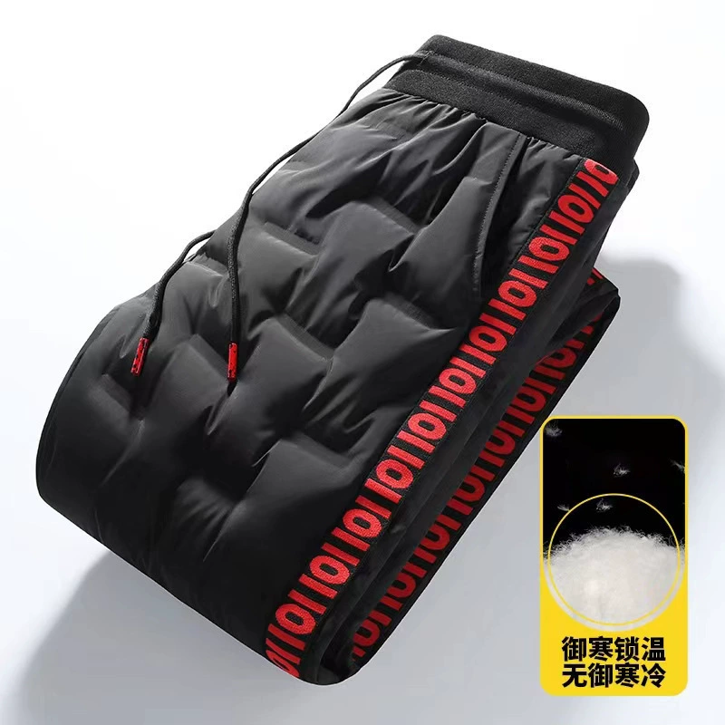 Толстые кашемировые брюки из ягненка мужские зимние