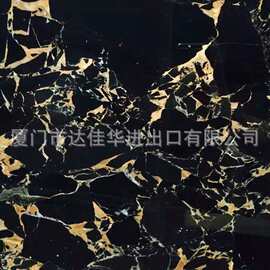 天然大理石黑金花 酒店会所展厅别墅室内拼花波打线大理石台面板