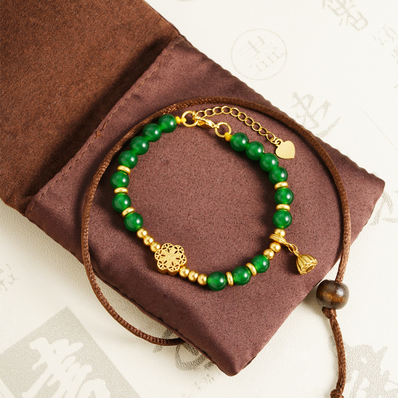 Vietnam Sha Jin Guo Tide Beaded Lotus Flower Bracelet no se desvanece durante mucho tiempo. Fabricantes de accesorios de jade de alta calidad.