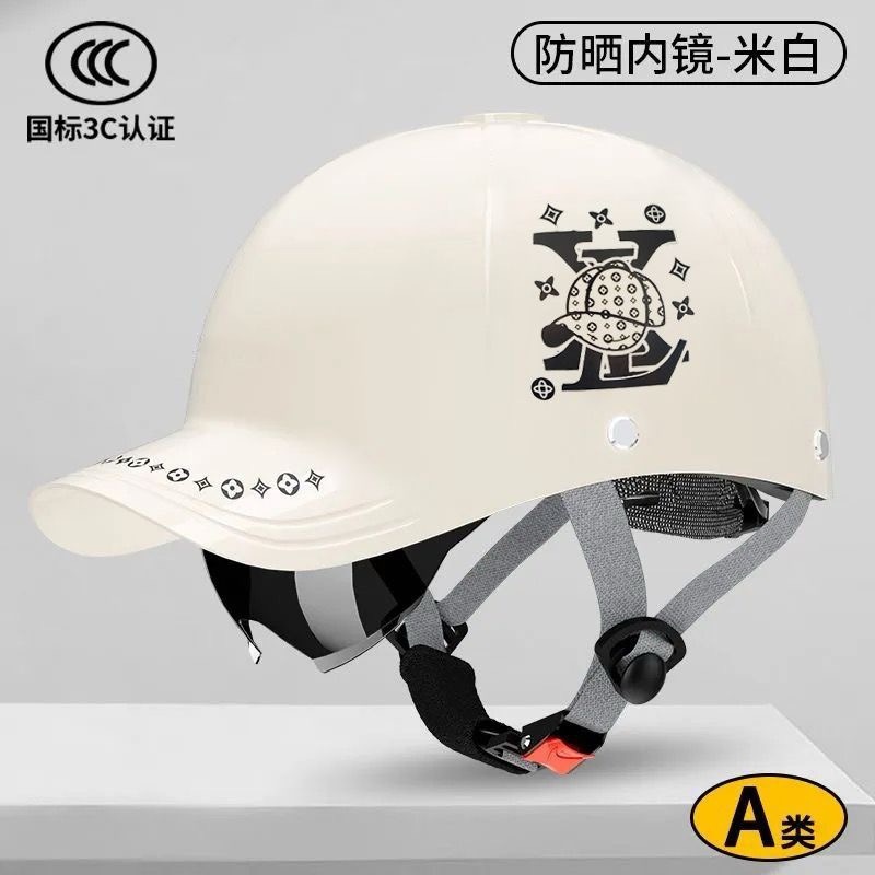 2026 National Standard 3C Certified Electric Motorcycle Duckbill Helmet Men's Summer Sun Protection Breathable Safety Helmet for Men and Women