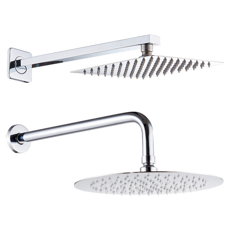 Cabezal de ducha sobrealimentado Cabezal de ducha Ducha grande con chorro superior Cabezal de ducha de ducha de un solo cabezal presurizado Juego de baño con cabezal de ducha para el hogar