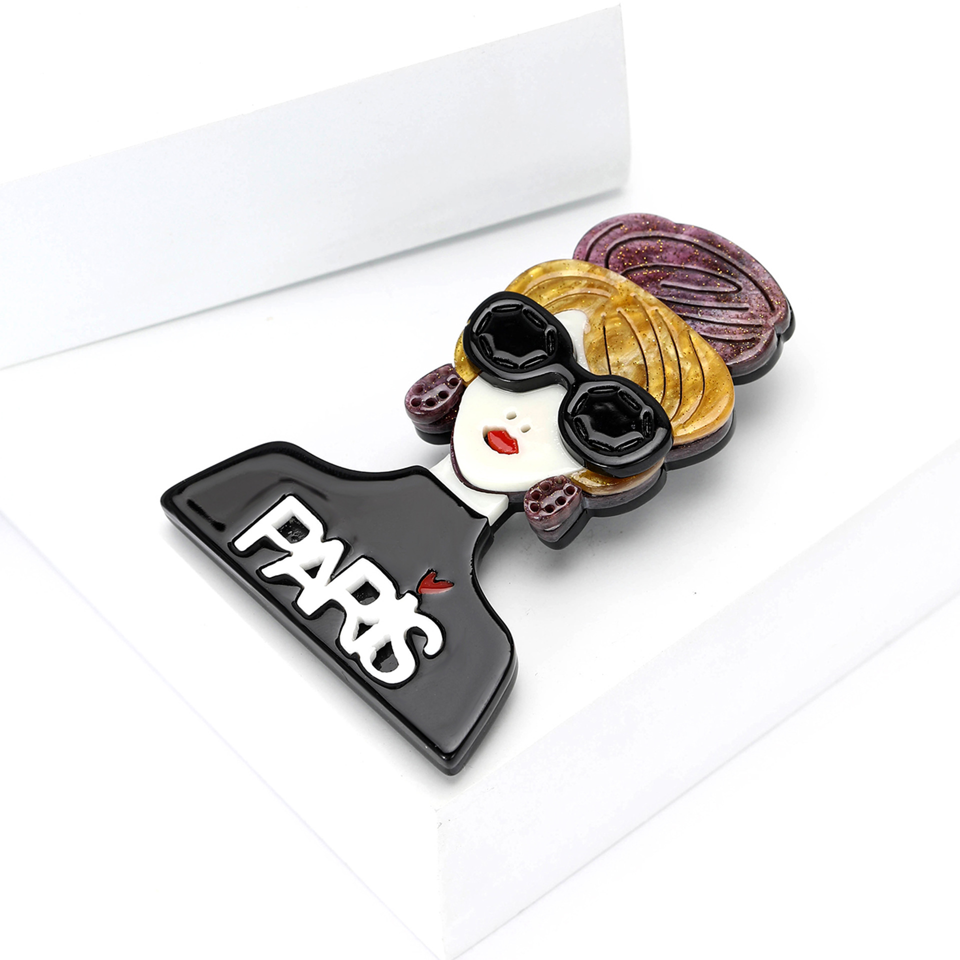 Travel, Daily, Party Occasion Acrylic Material Cartoon Style Pin Cartoon Character Arylic Enamel Women's Brooches