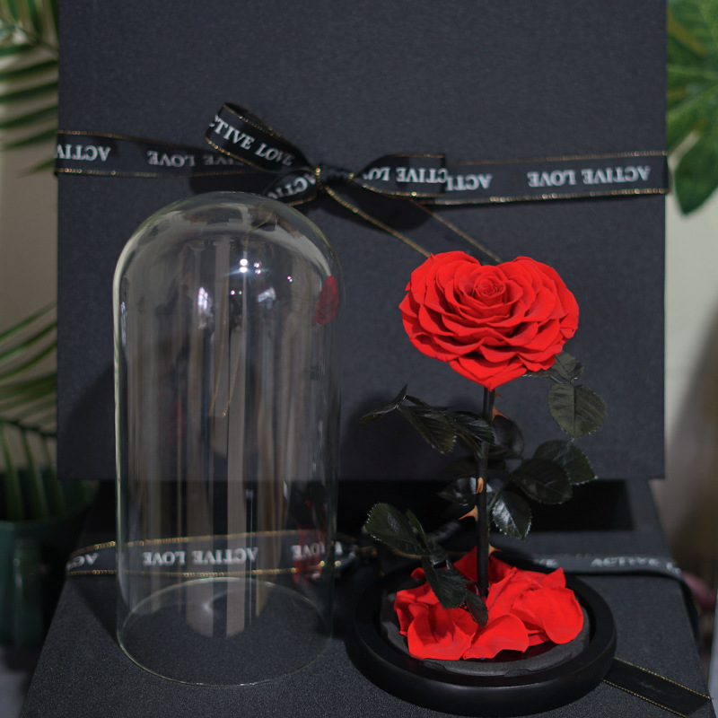 Yunnan Yongsheng flor cubierta de cristal artesanía regalo decoración al por mayor para la novia del maestro día