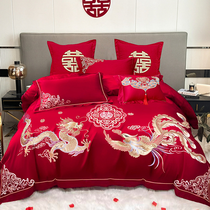 해피 드래곤과 피닉스 D [고급 자수]