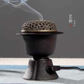 艺韵电子熏香炉高温加热调节香道品香炉沉香檀香碎料宋氏煎香炉