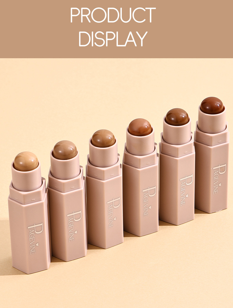 Meilleure vente transfrontalière PAGE VINE Stick contour mat doux et polyvalent 7,1 g Pour un contouring naturel_voghion.com